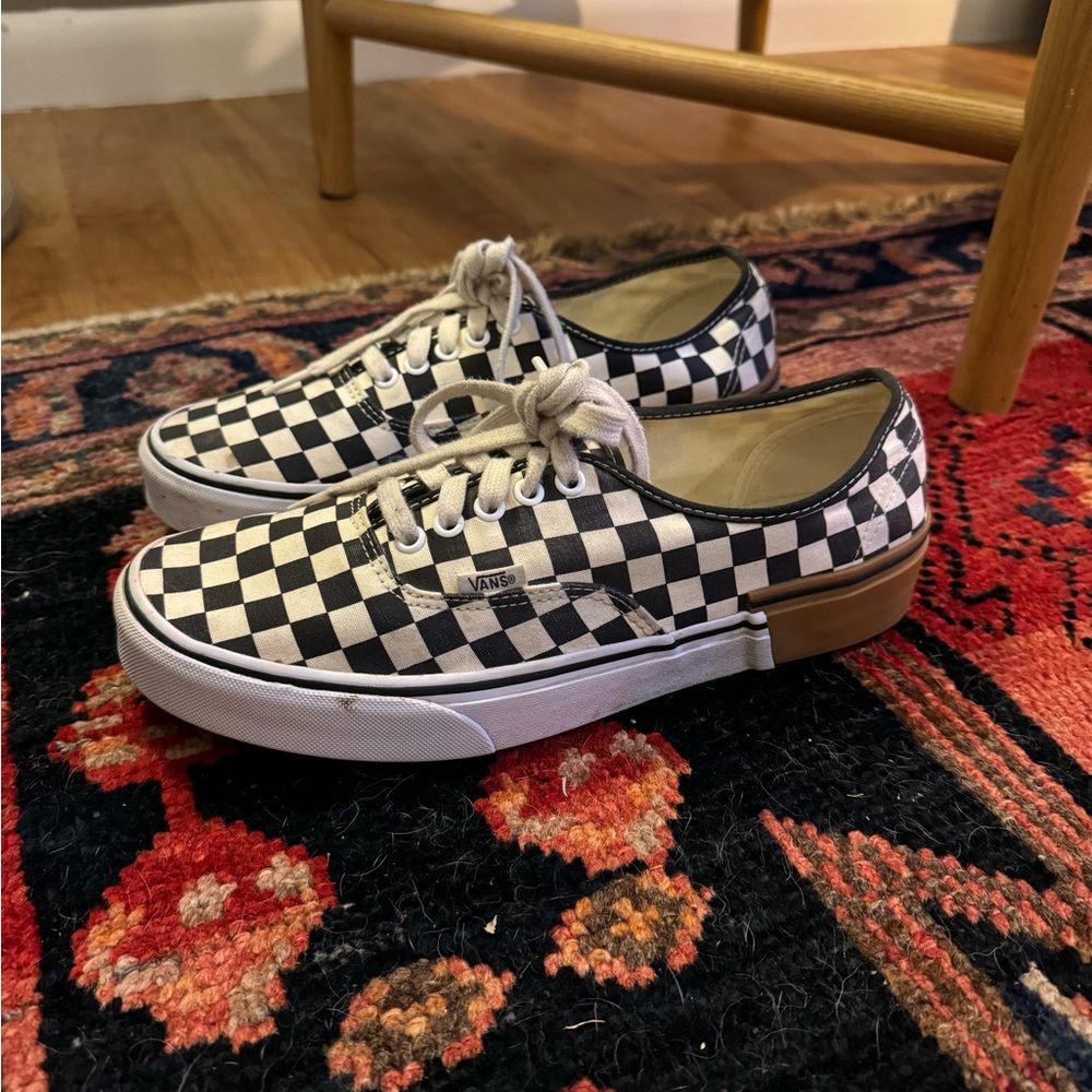 NWOT Vans Gum Block Checkerboard Sneaker